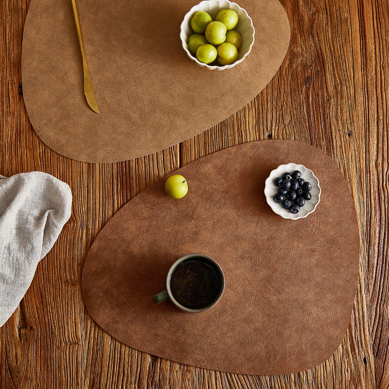 Leather Table Placemats Heat Resistant Waterproof Hypersku
