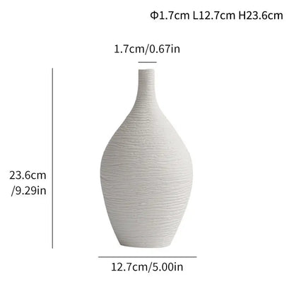 Ceramic Sculptural Vase | Japanese Minimal Form Hypersku