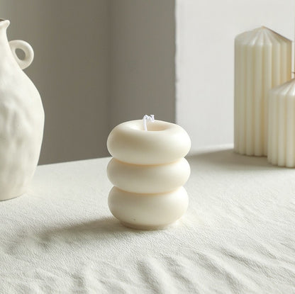 Sculptural Nordic Candle – Minimal White Collection Hypersku
